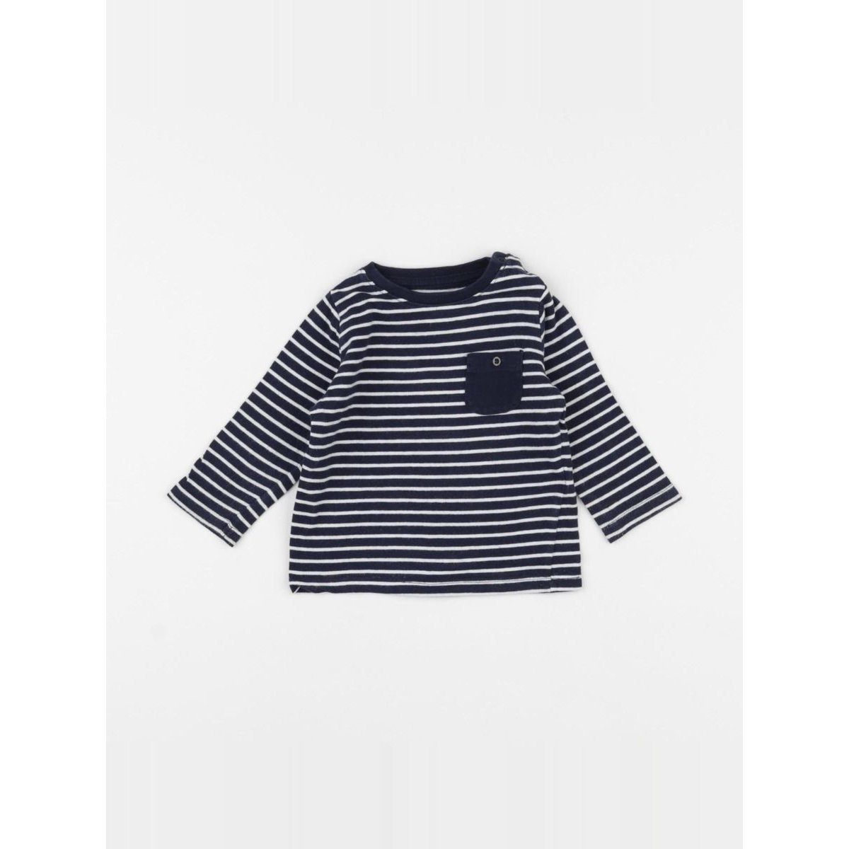 Tee-shirt - Etat satisfaisant blanc, bleu, VERTBAUDET