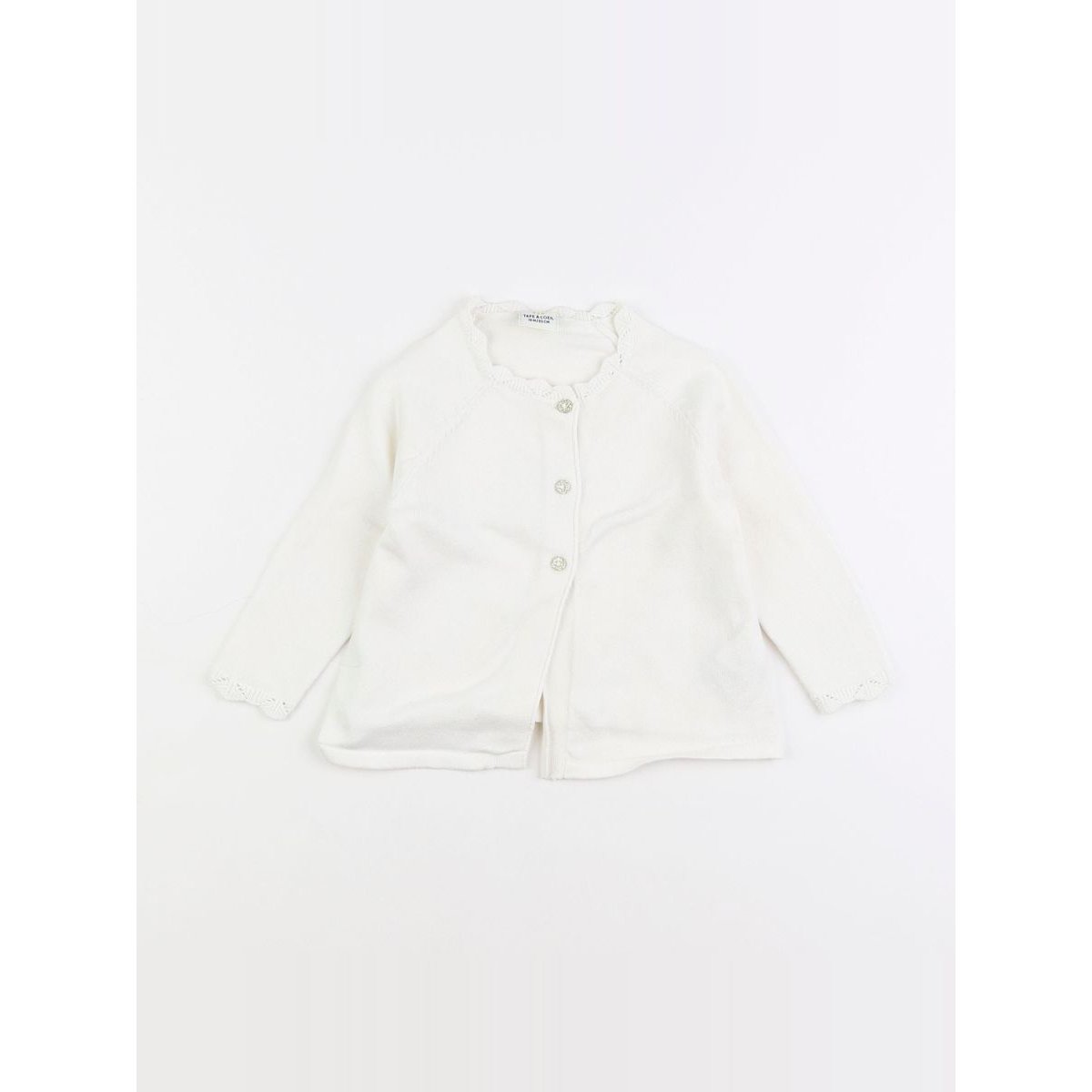 Gilet - Très bon état blanc, TAPE A L'OEIL