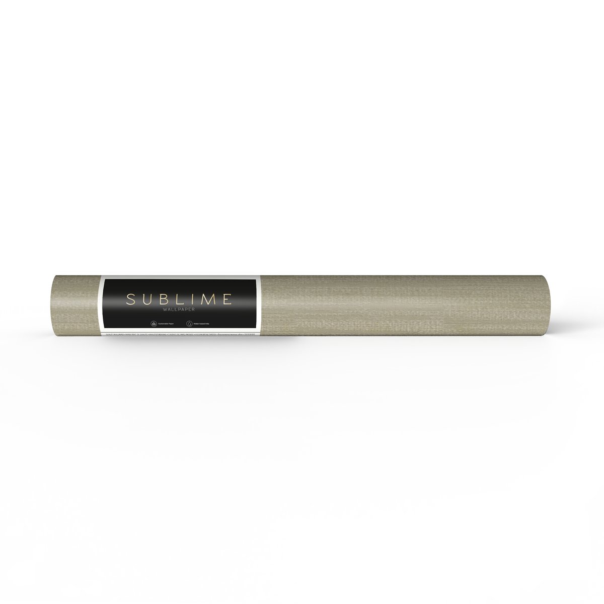 Papier peint Lignes structurées Cardamome champagne, SUBLIME