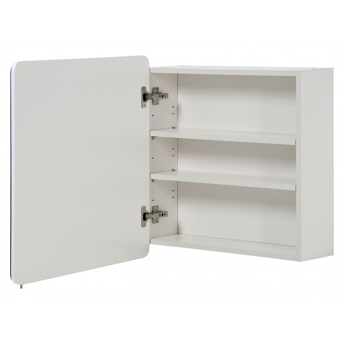 Armoire de toilette miroir rectangulaire 60cm blanc, MOB IN
