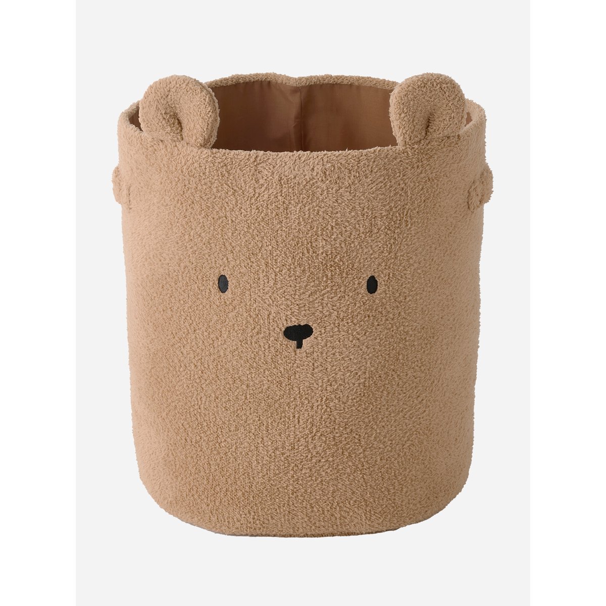 Panier de rangement XL en sherpa Ourson marron, VERTBAUDET