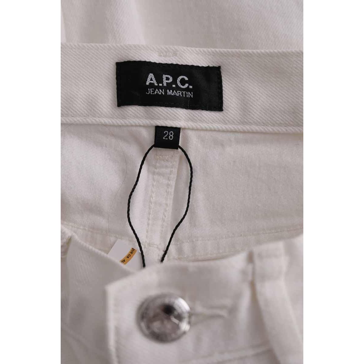 Jean droit - Très Bon État blanc, APC