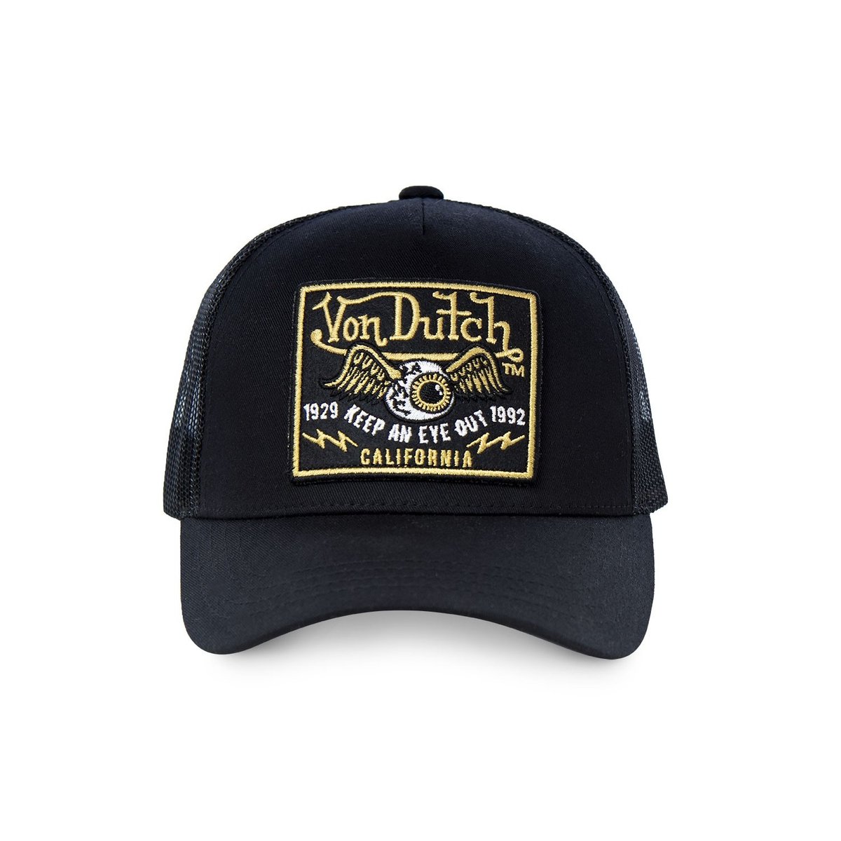 Casquette Trucker avec filet Black Eye noir, VON DUTCH