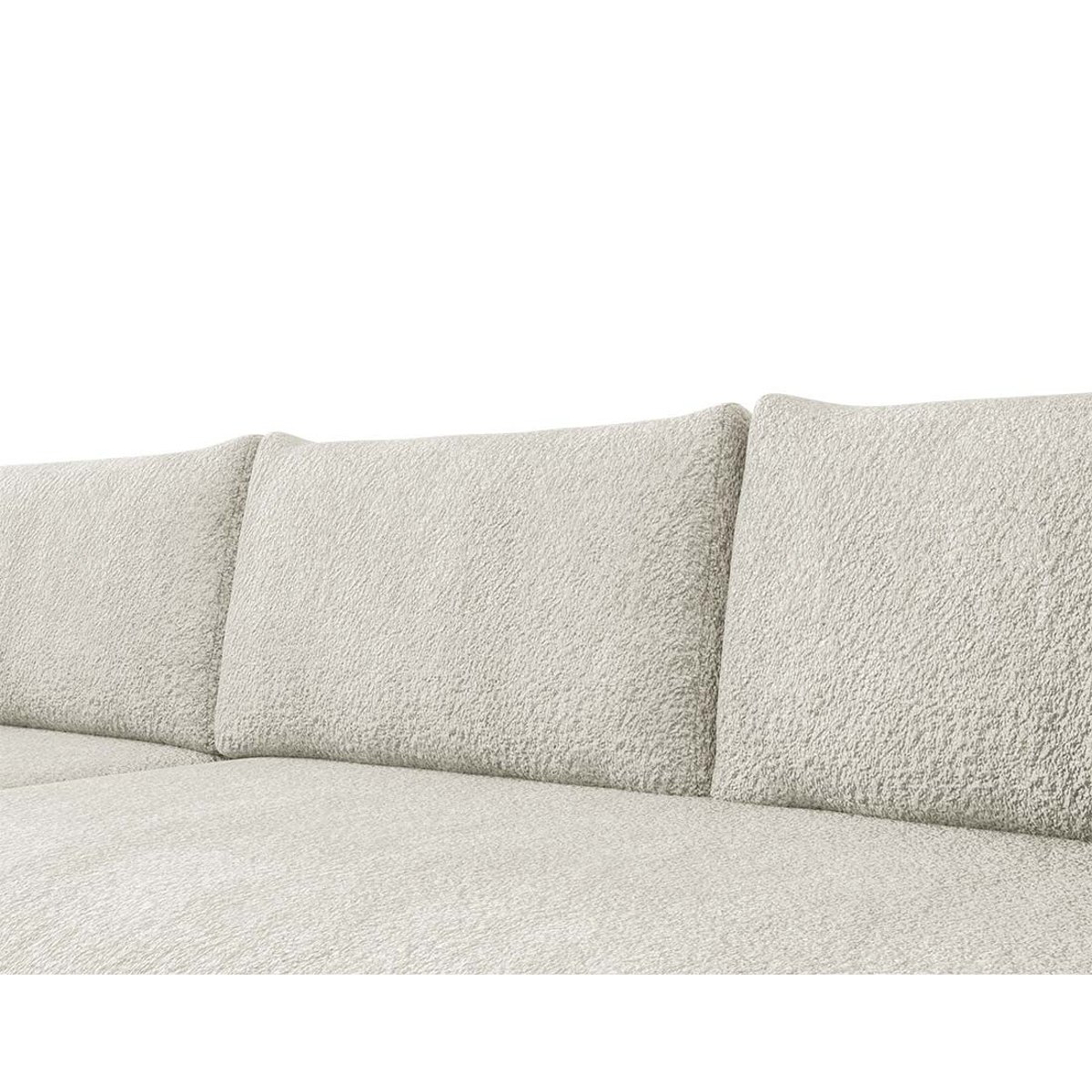 Canapé d'Angle Convertible 4 places - ROSALIE beige, BEST MOBILIER