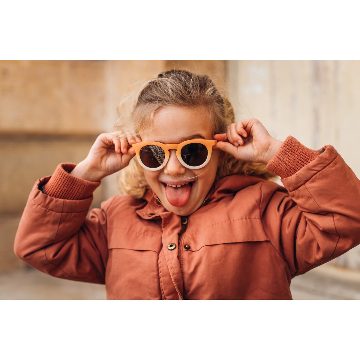 Lunettes de soleil enfant 4-6 ans arc-en-ciel orange, BEABA