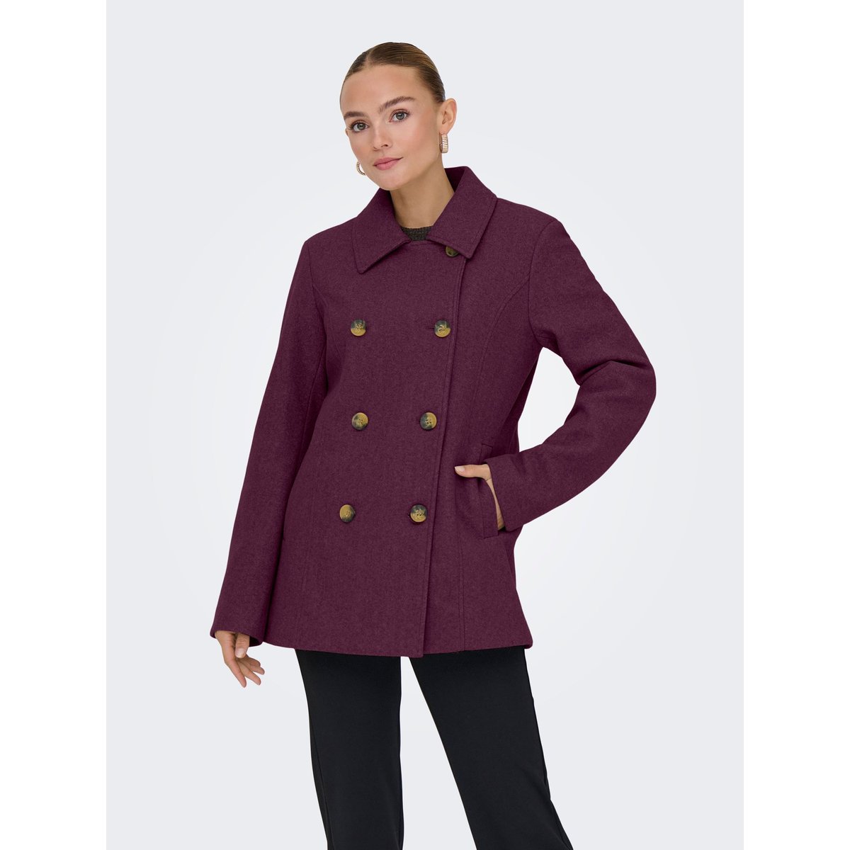 Manteau violette - mauve wine, ONLY