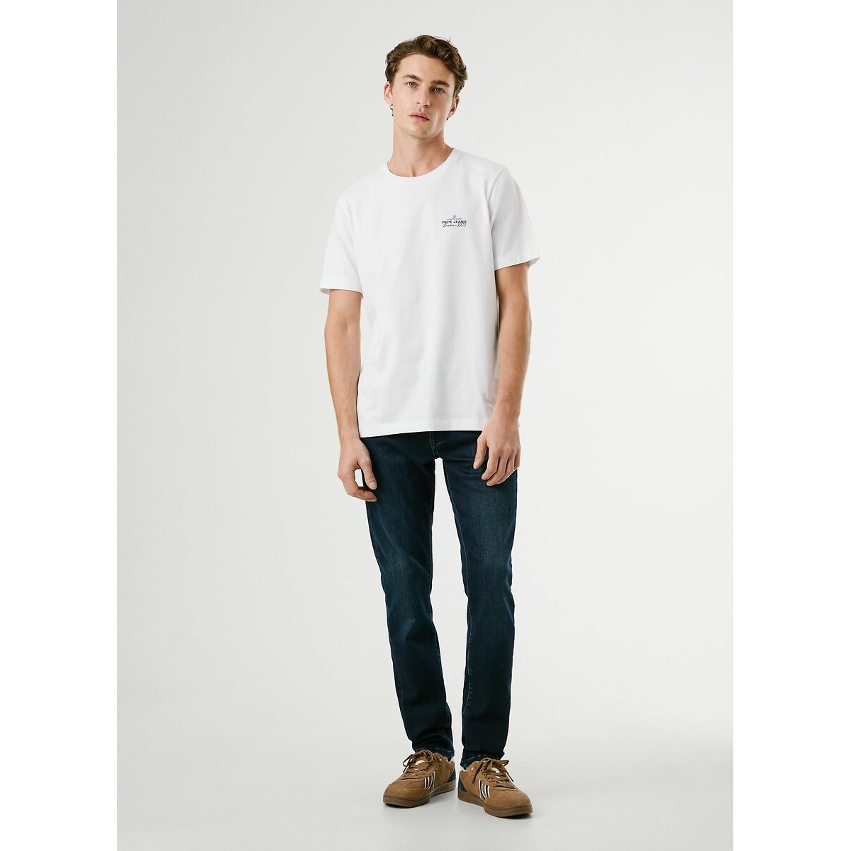 Thiago Short-Sleeve T-Shirt white, PEPE JEANS