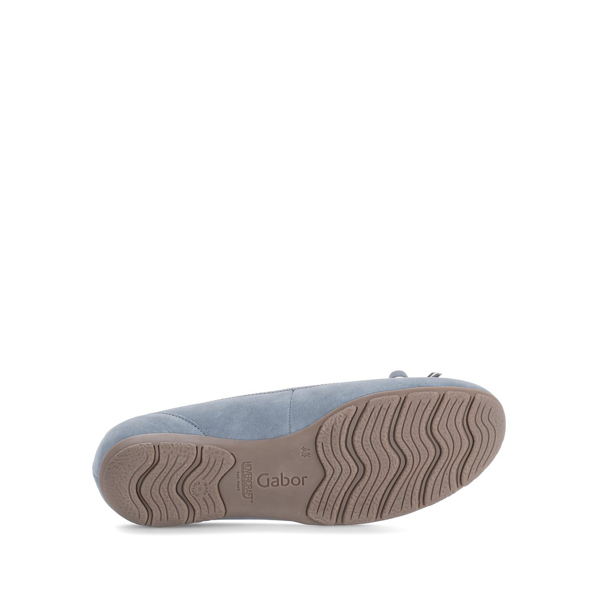 Ballerines en cuir à talon décroché bleu, GABOR