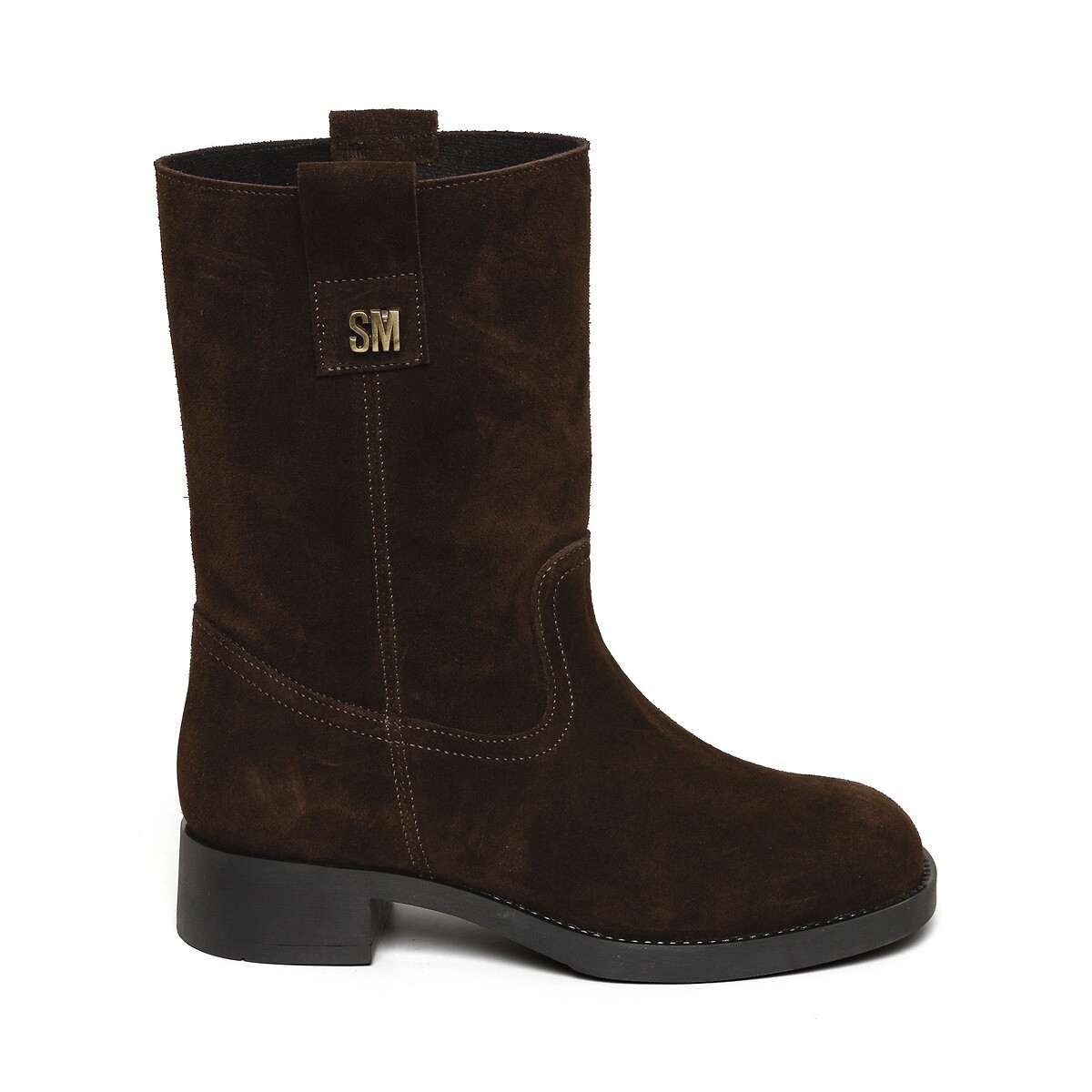 Zethy Pull-On Suede Ankle Boots brown, STEVE MADDEN