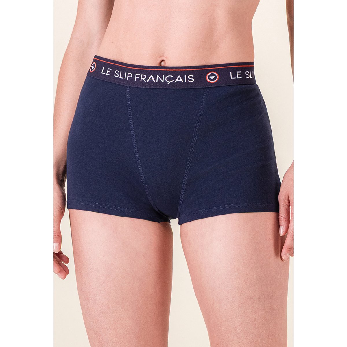 Lot de 2 boxers en coton marine Fougueuse marine, LE SLIP FRANCAIS