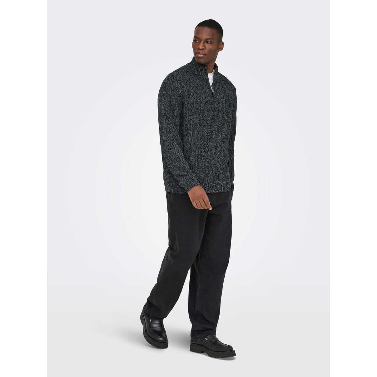 Pull En Maille black 1, ONLY & SONS