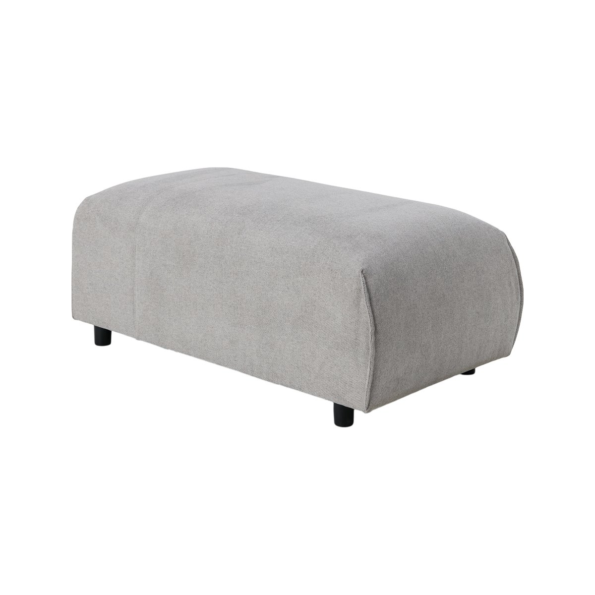 Pouf pour canapé modulable tissu - SOLAL gris, CAMIF