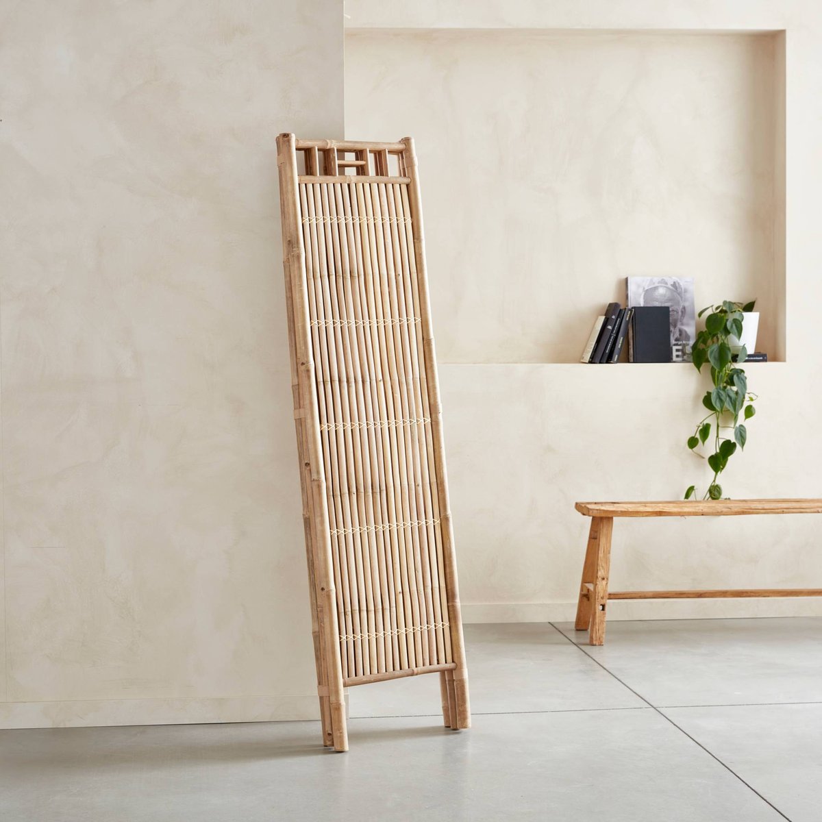 Paravent pliant bambou FIDJI naturel, SWEEEK