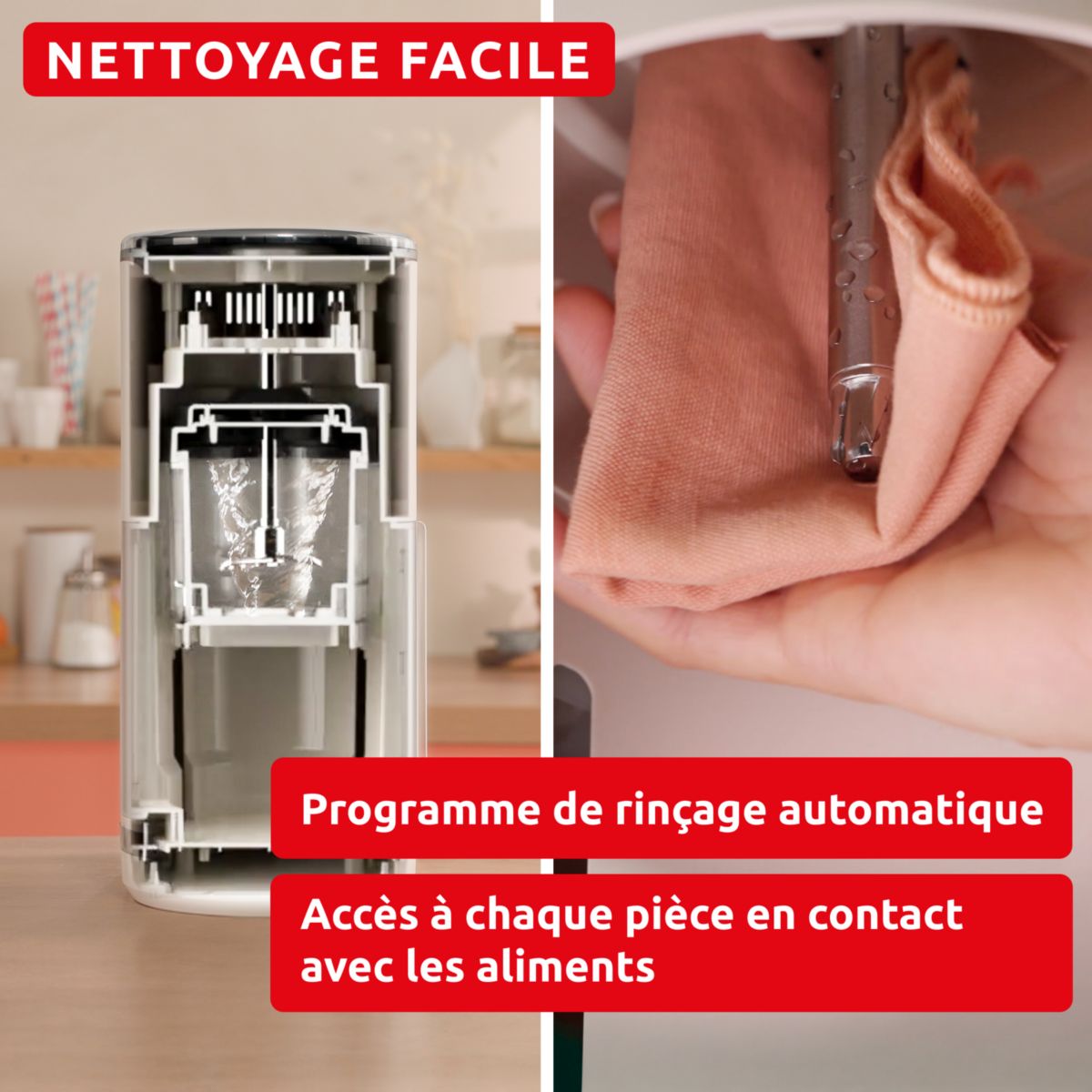 Sorbetière Dolci MJ602AF0 Machine à glaces couleur unique, MOULINEX