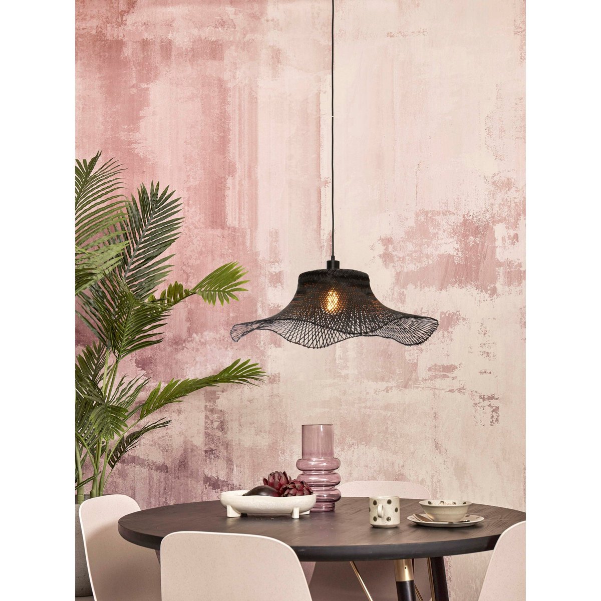 Lampe Suspendue Bambou IBIZA marron foncé, GOOD & MOJO