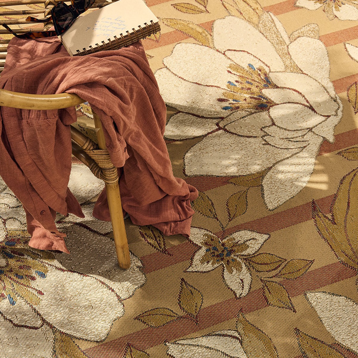 Tapis extérieur à fleurs LIDO multicolore, NAZAR RUGS