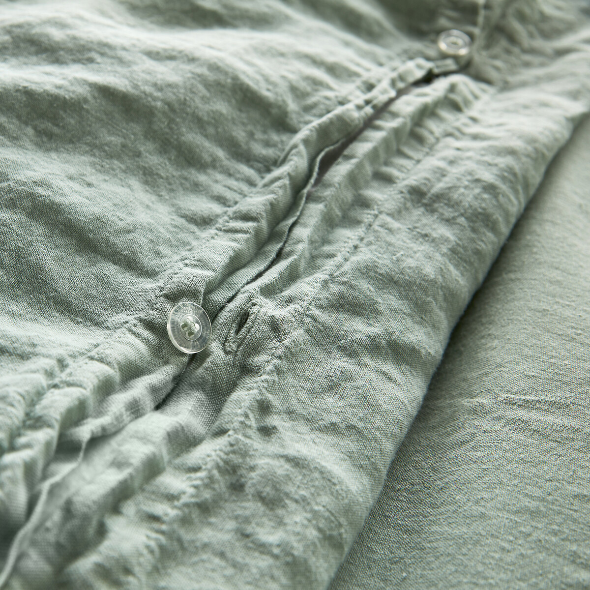 Housse de couette en lin lavé, Linot opaline, LA REDOUTE INTERIEURS