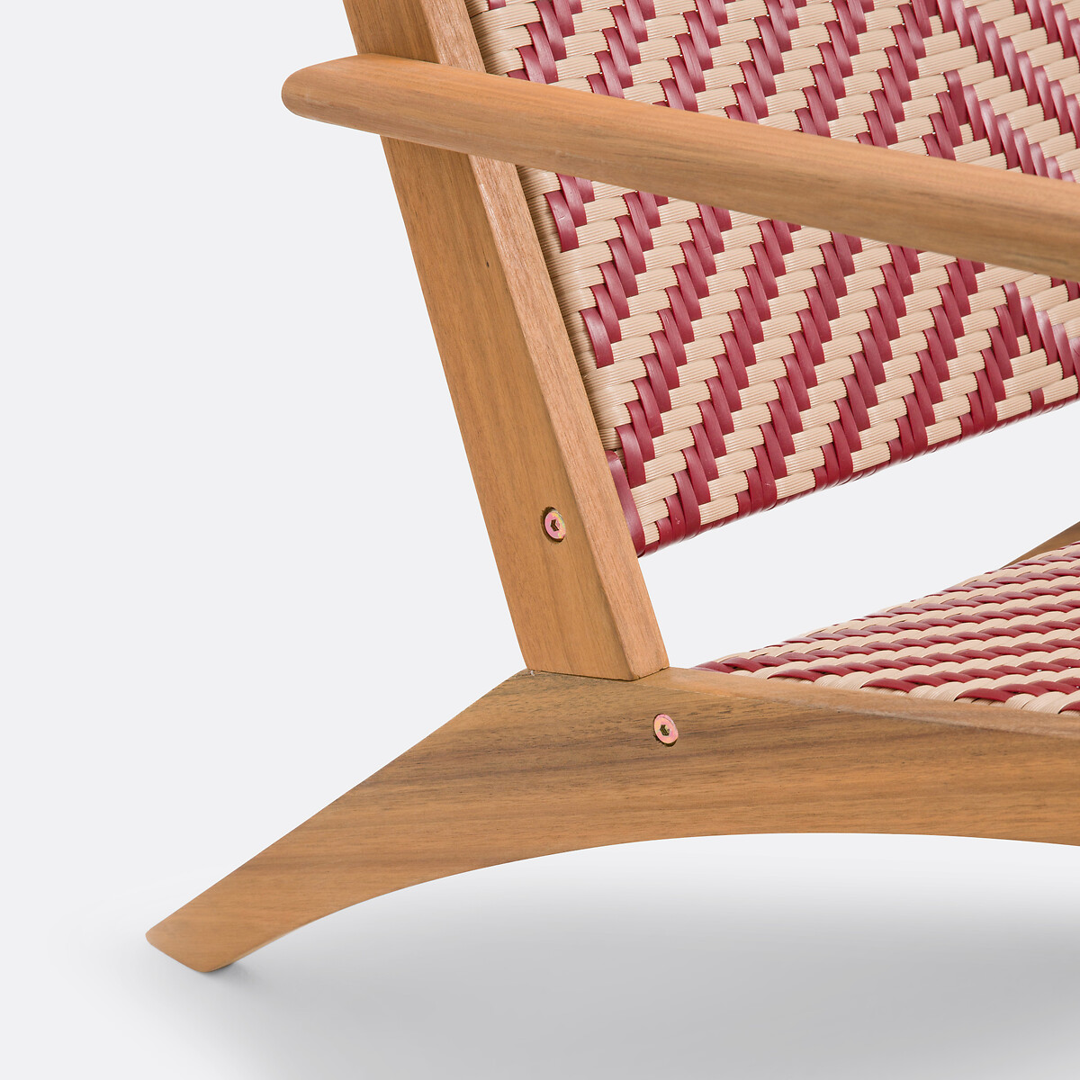 Fauteuil bas de jardin, Balia beige/rouge, LA REDOUTE INTERIEURS