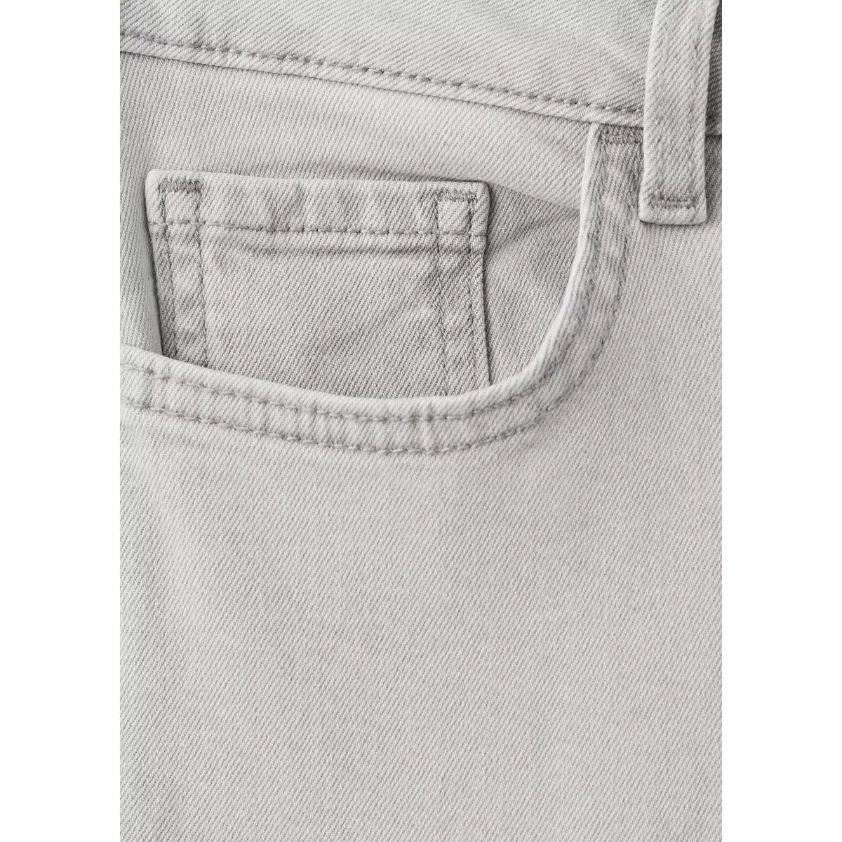 Jean low waist wide leg gris denim, MANGO TEEN