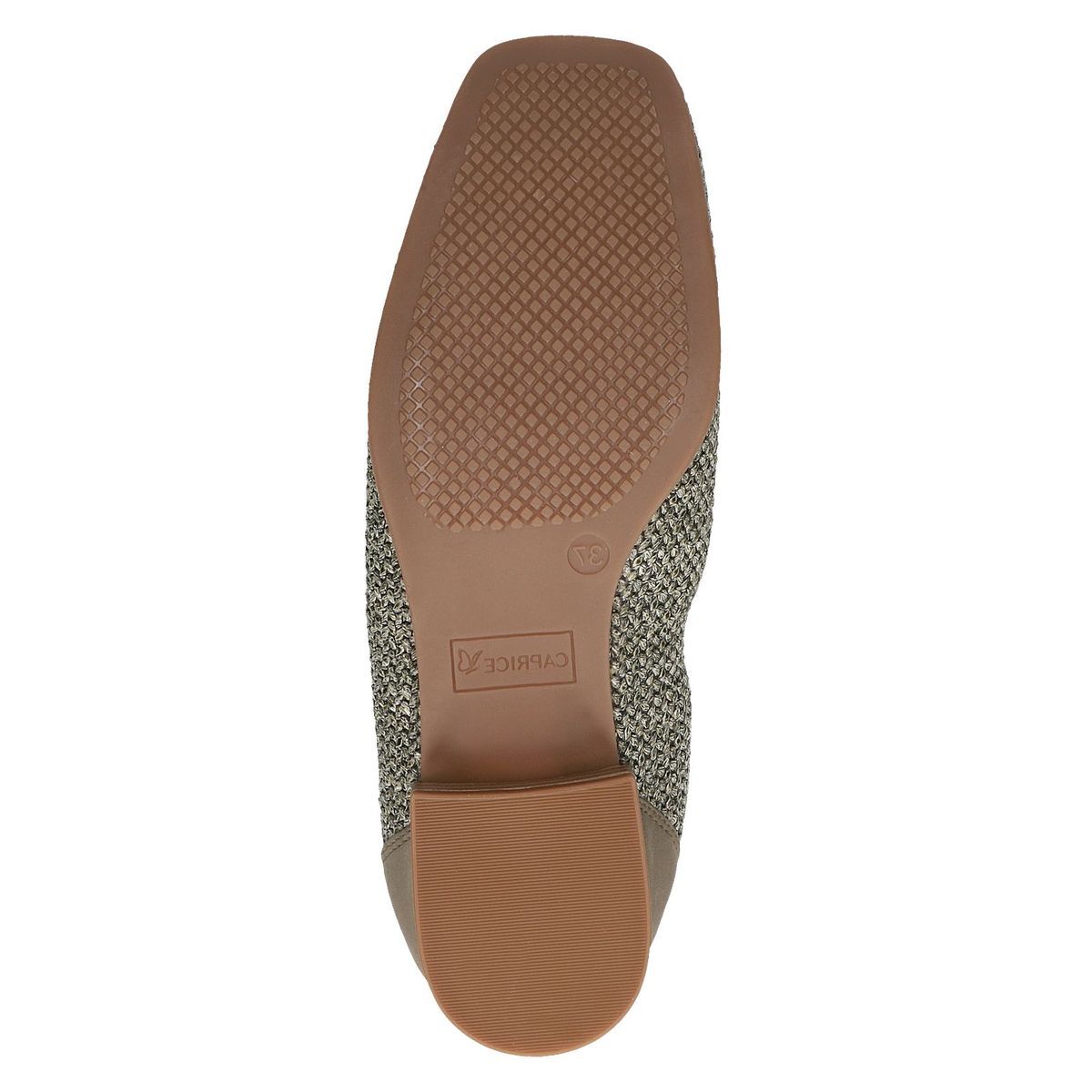 Slipper talon bloc vert kaki nubuck, CAPRICE