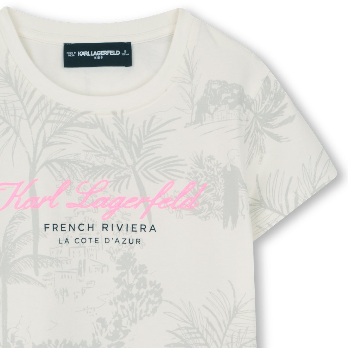 Courtes manches en t-shirt milk, KARL LAGERFELD KIDS