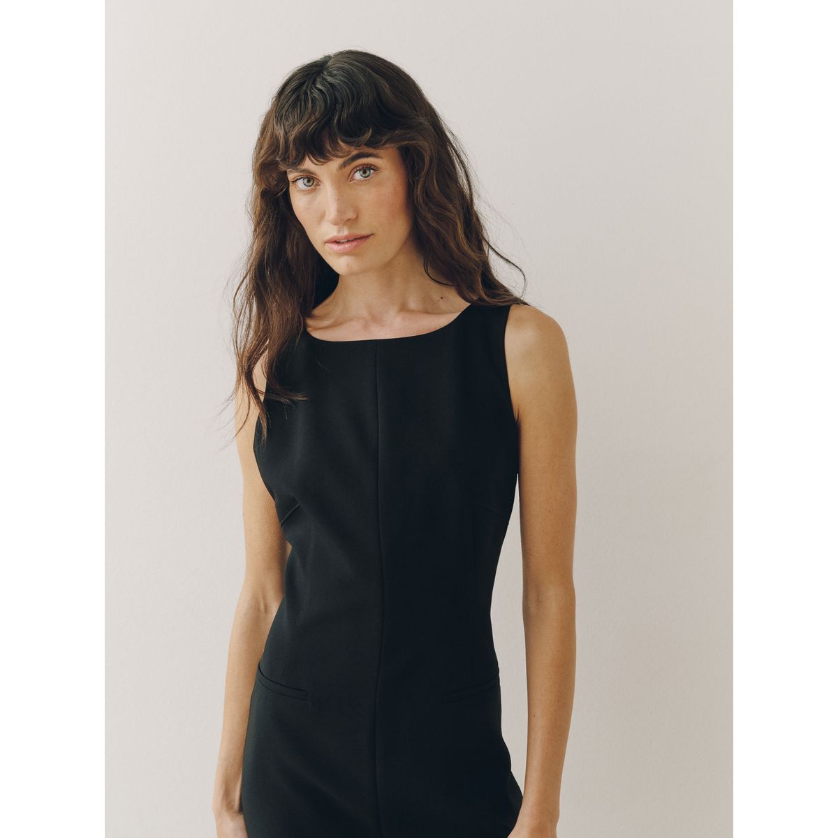 Robe courte ajustée noir, NEXT