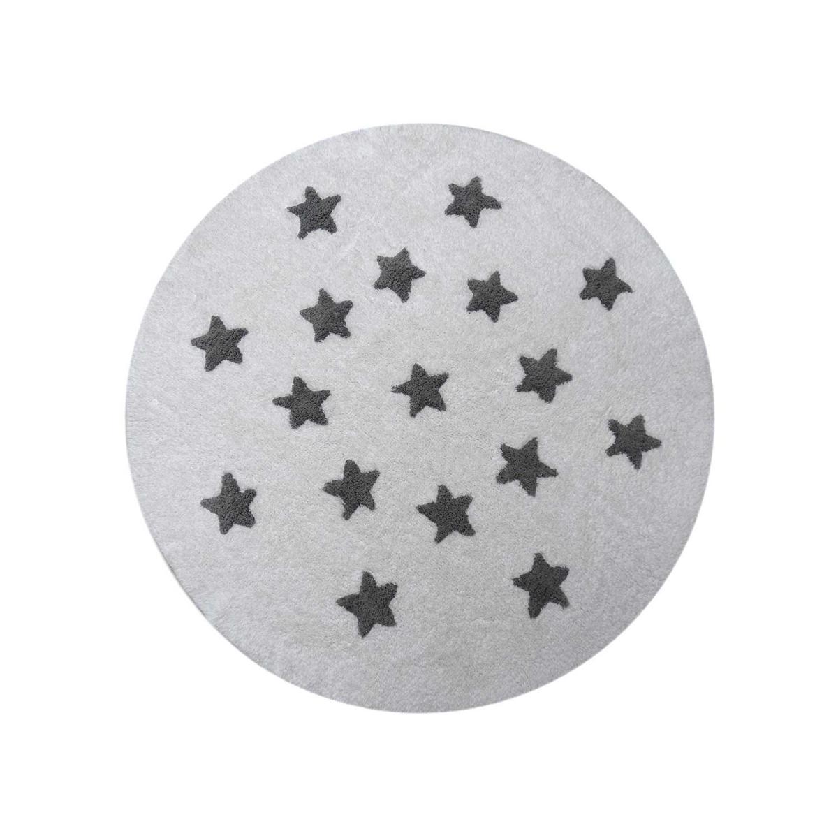Tapis enfant fait main en coton CETOIL blanc, UN AMOUR DE TAPIS
