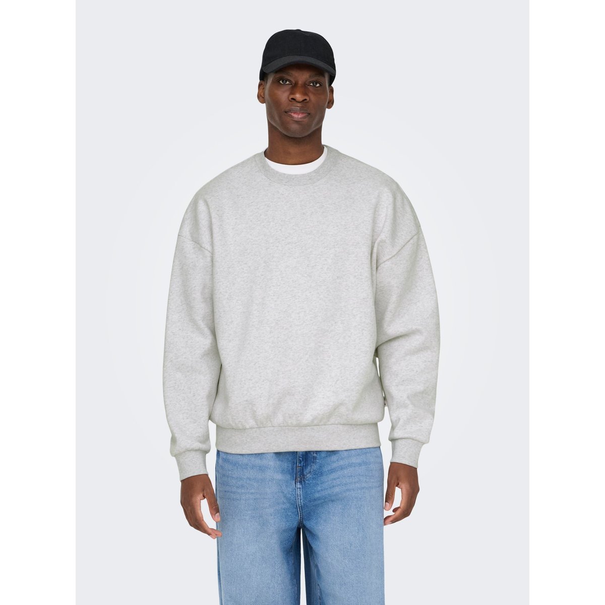 Sweat-Shirt grise - super light grey melange, ONLY & SONS