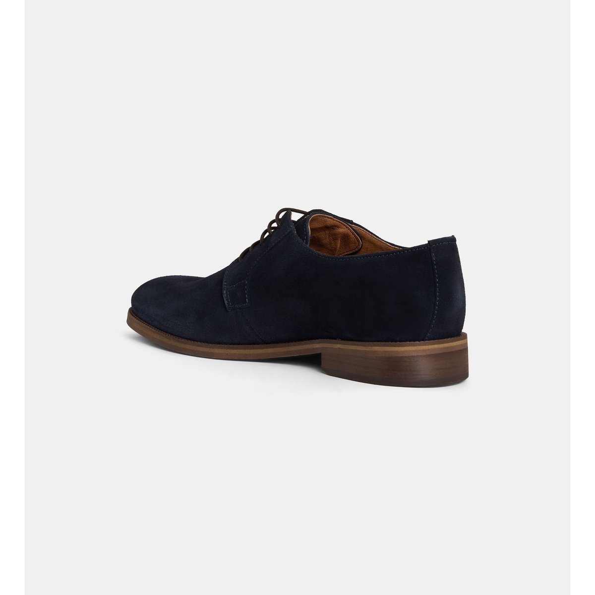 Derbies maxime en cuir lisse ou suède bleu nuit, COMPTOIR GL