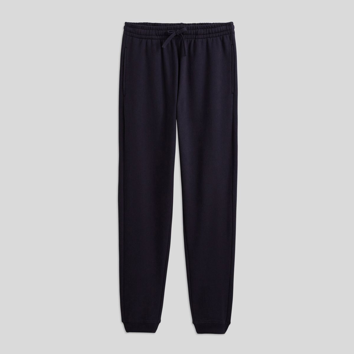 Jogging molleton en coton BIO GOTS marine, MONOPRIX