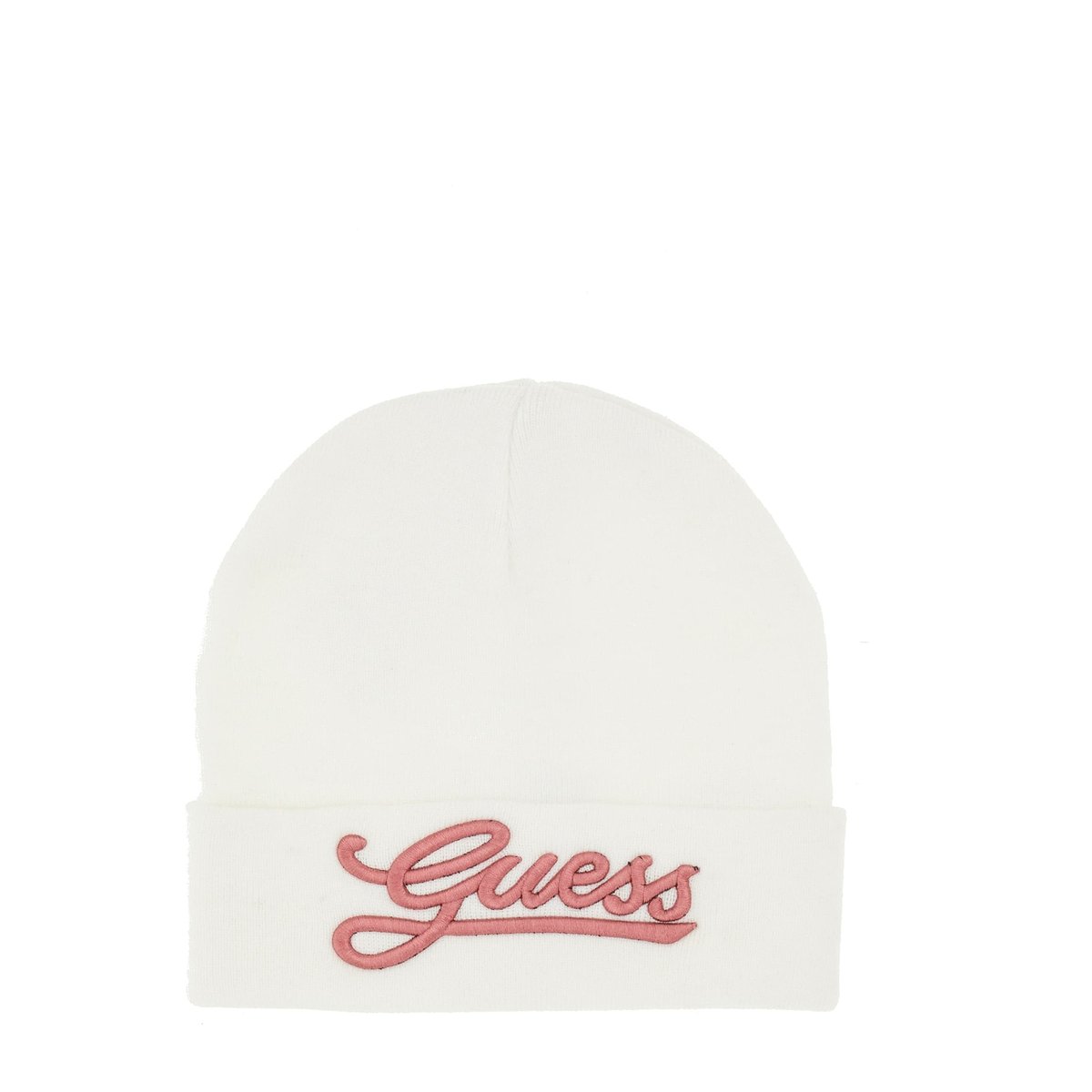 Bonnet Logo Brodé blanc, GUESS