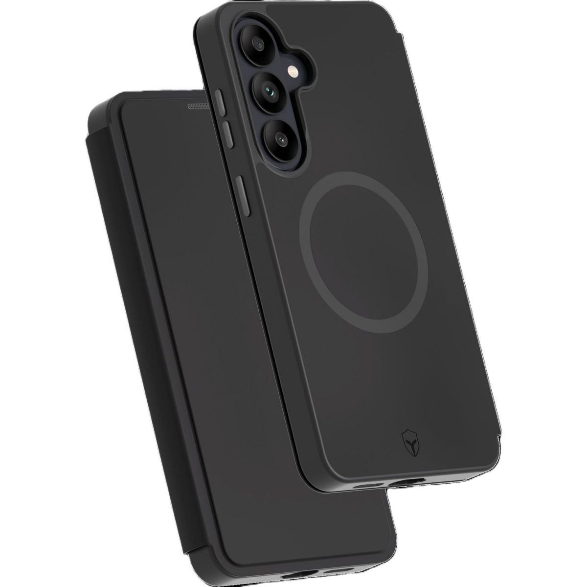 Coque étui Magnet S26 Noir couleur unique, FORCE CASE