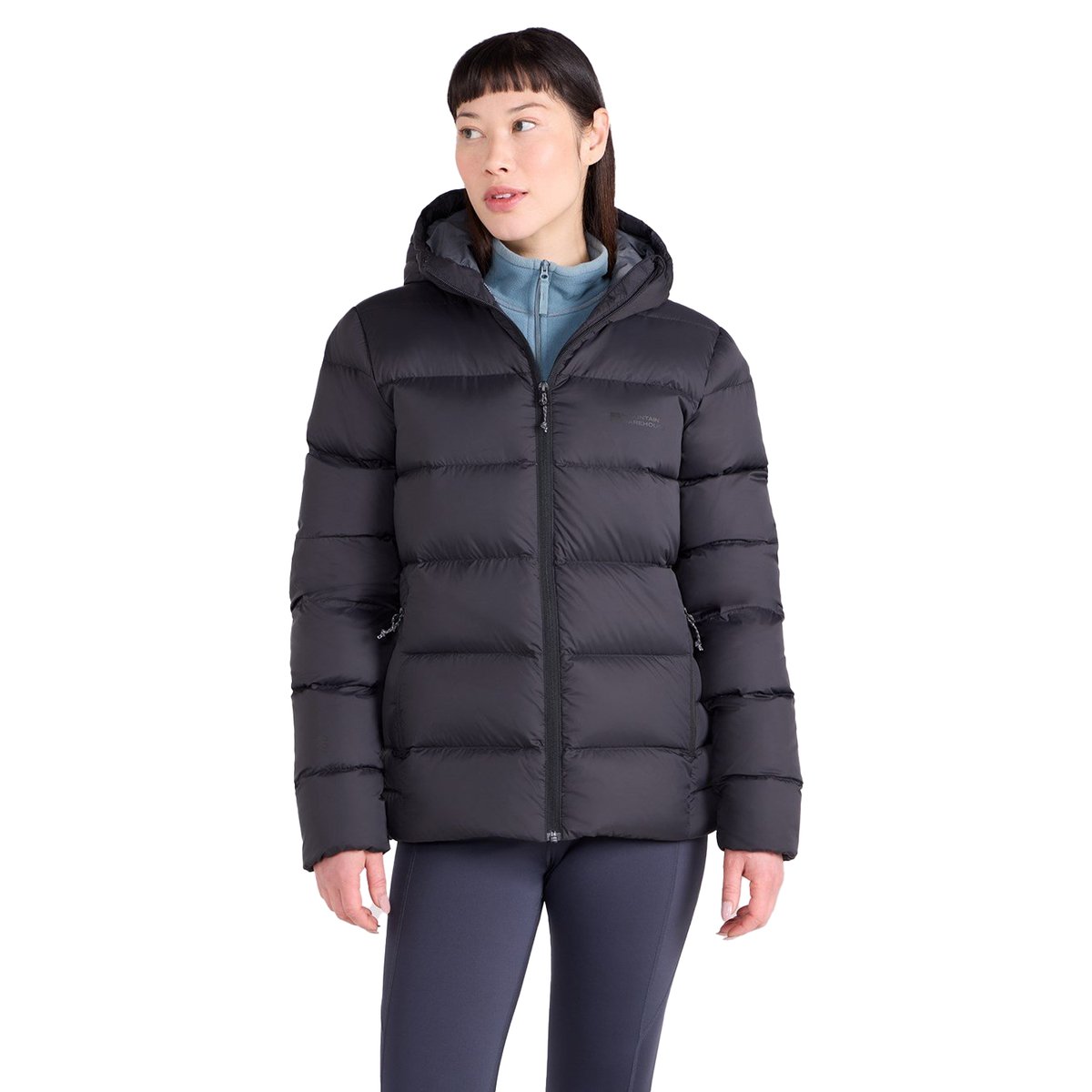 Veste rembourrée pliable STRATUS noir, MOUNTAIN WAREHOUSE