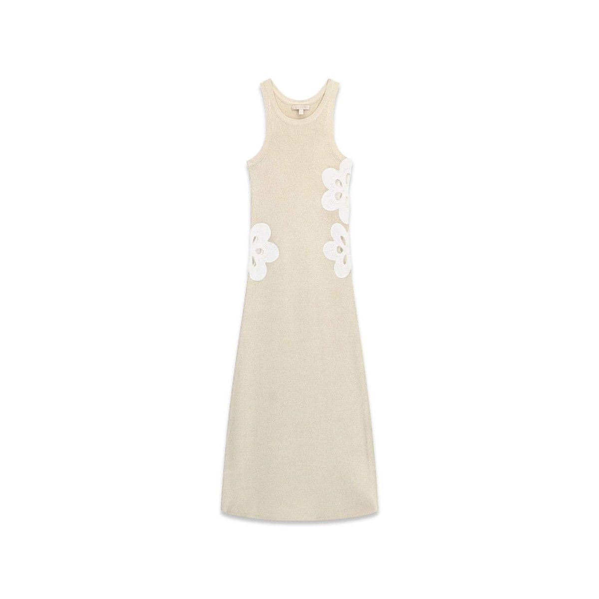 Fil textile Long Dress beige multi, GUESS