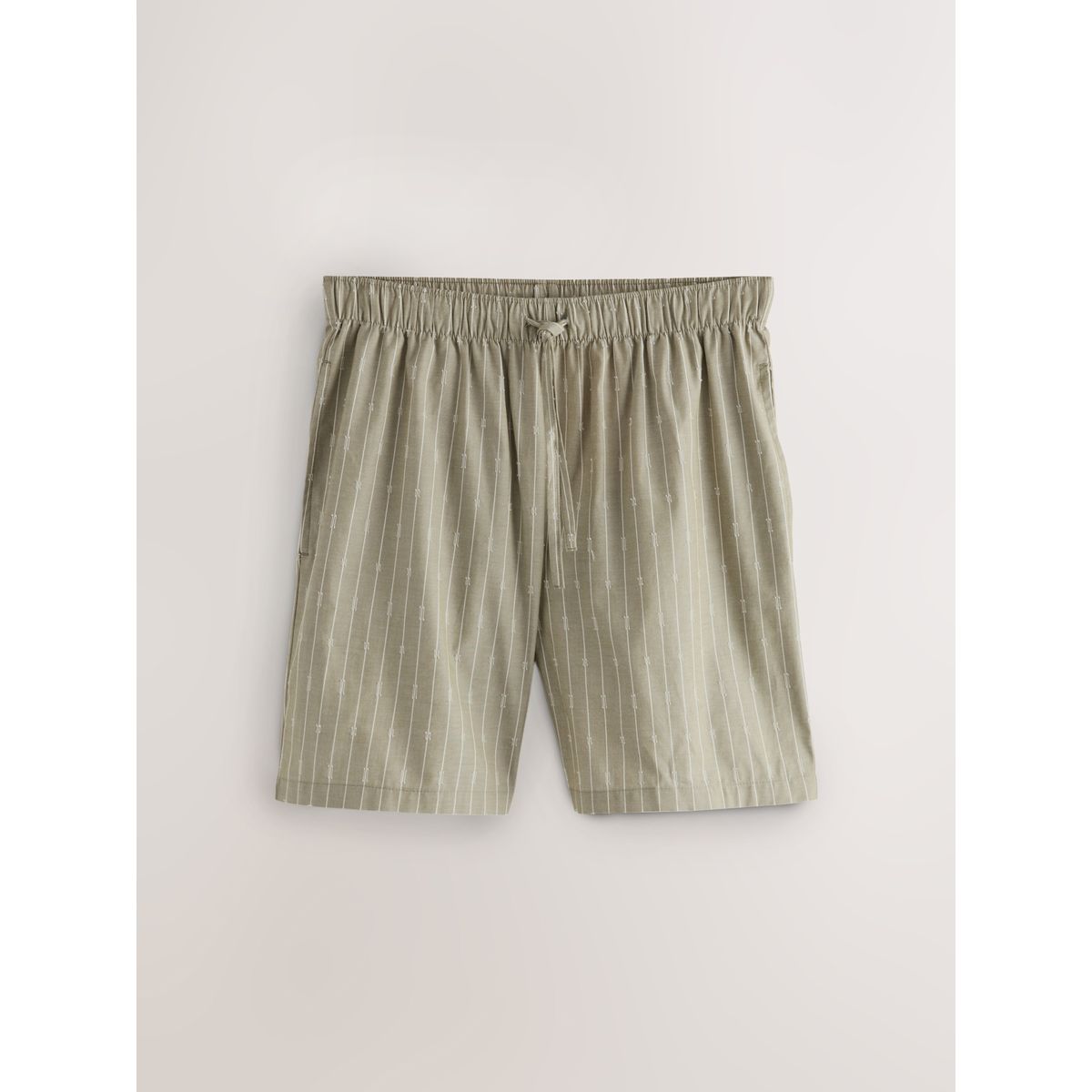 Short de pyjama tissé à rayures, lot 2 vert/écru, NEXT