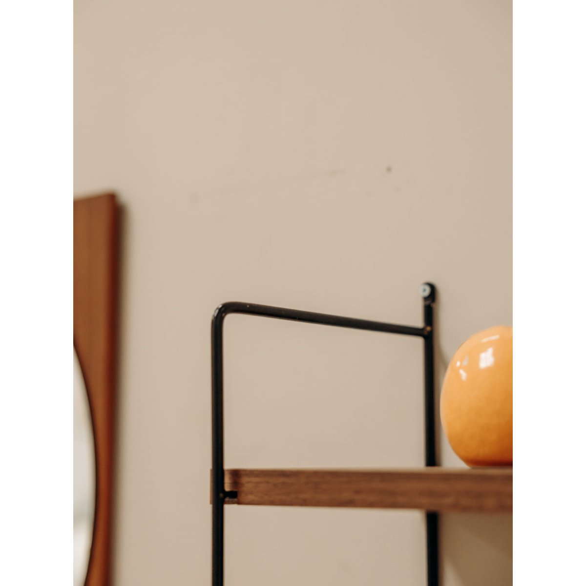 Étagère scandinave en bois et métal Isabelle N°290 - Bon état noir, DEBONGOUT
