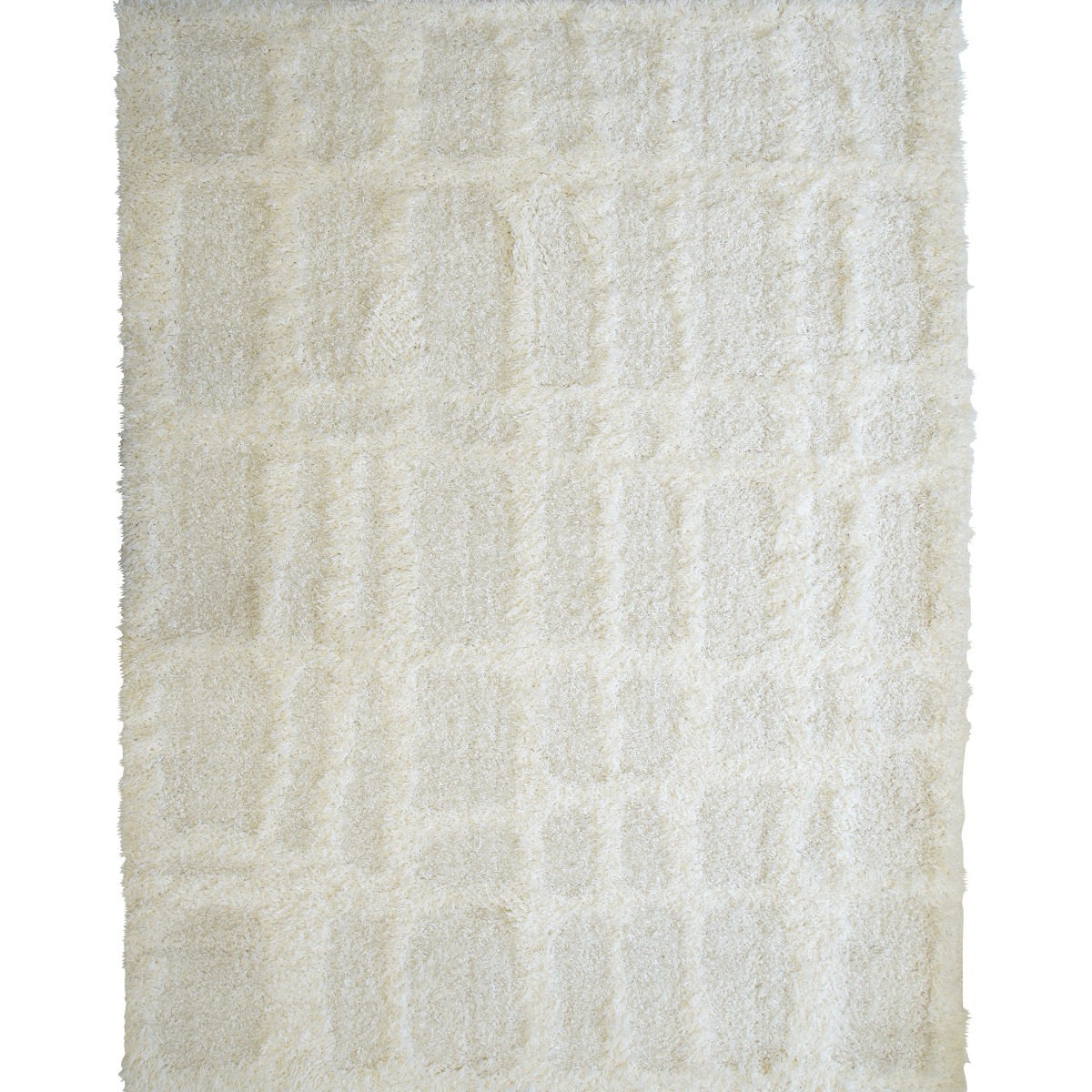 Tapis moderne relief géométrique MONADE beige, THE DECO FACTORY