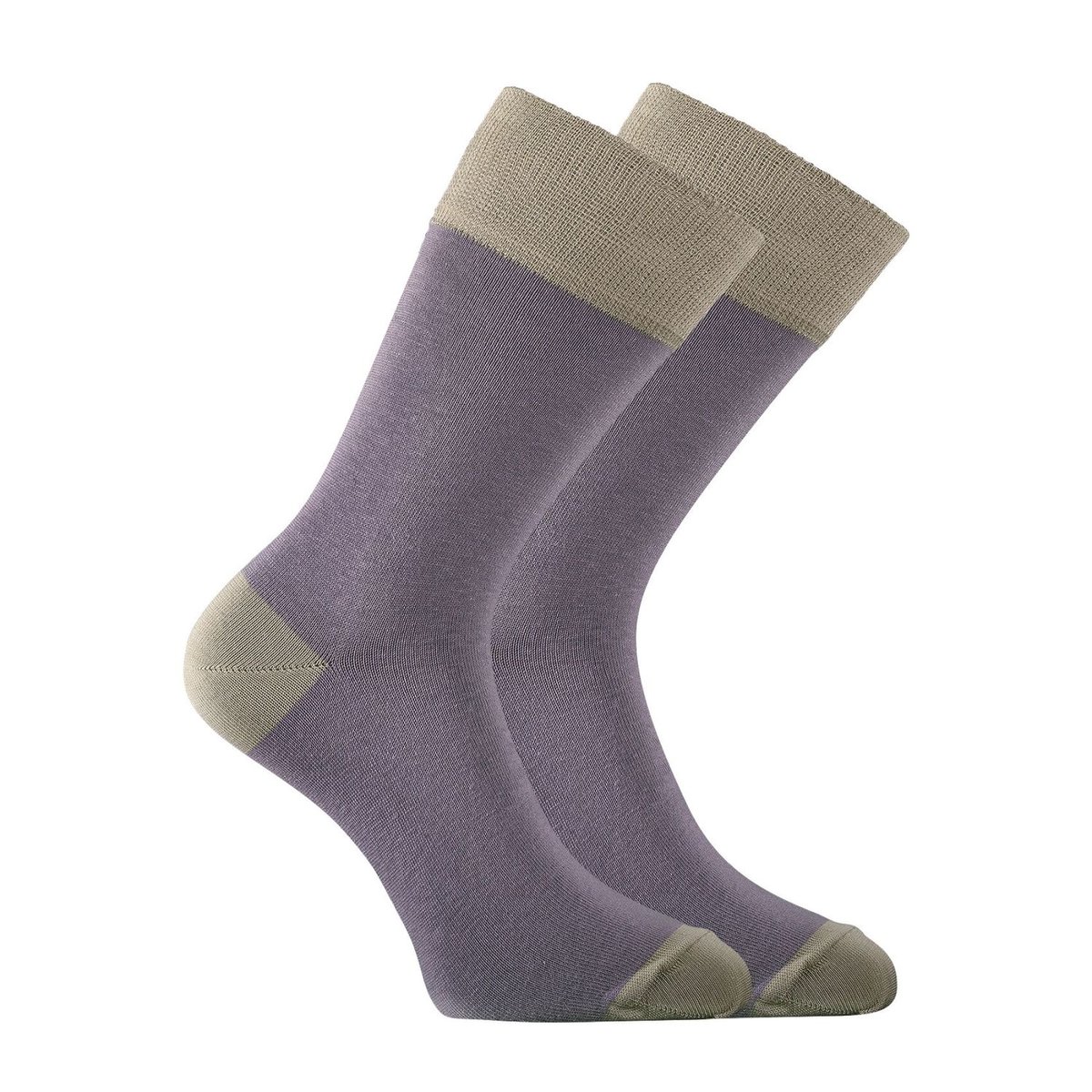 Lot De 6 Paires De Chaussettes Coton gris/blanc/noir/jaune, SERGE BLANCO