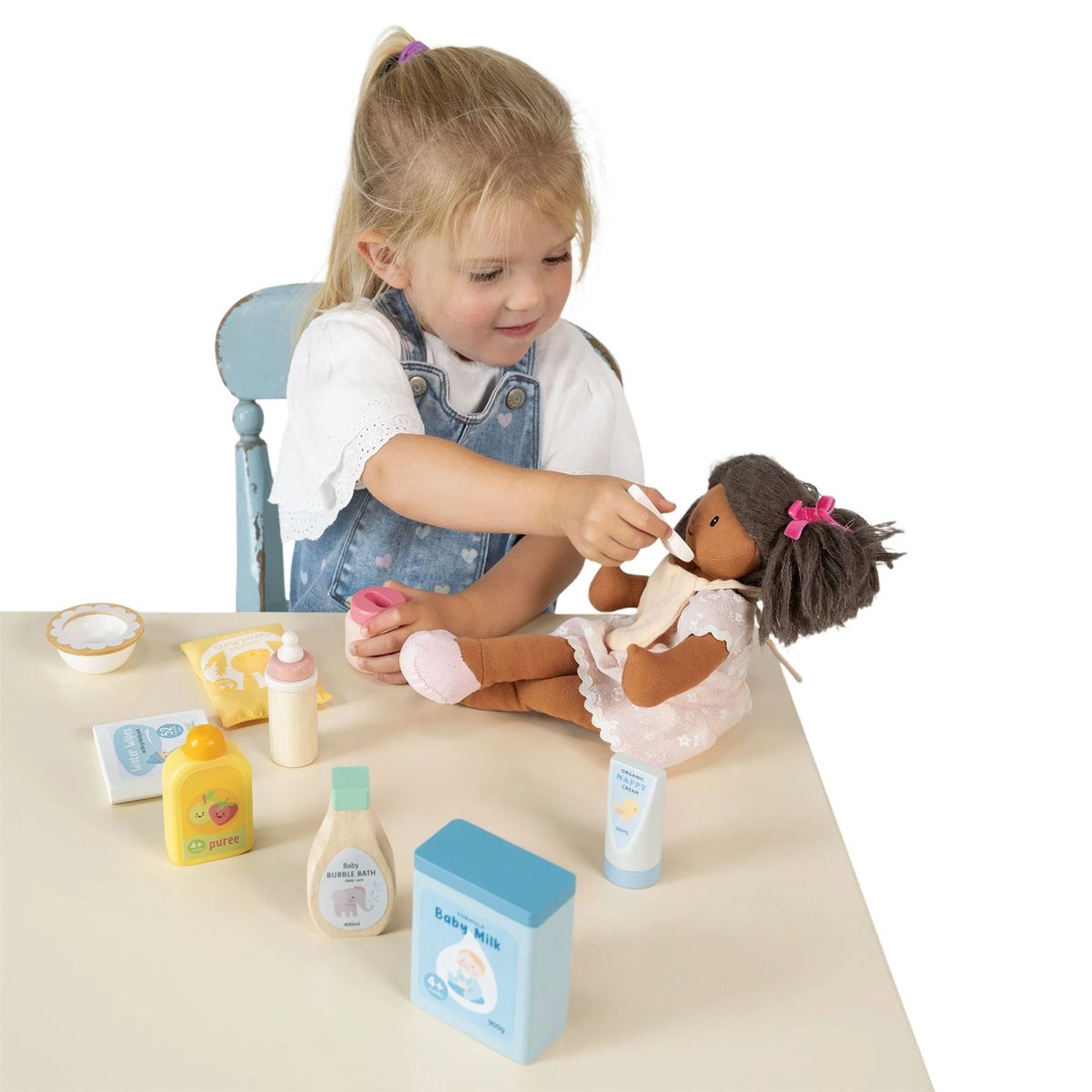 Coffret de soins pour bébé beige, TENDER LEAF TOYS