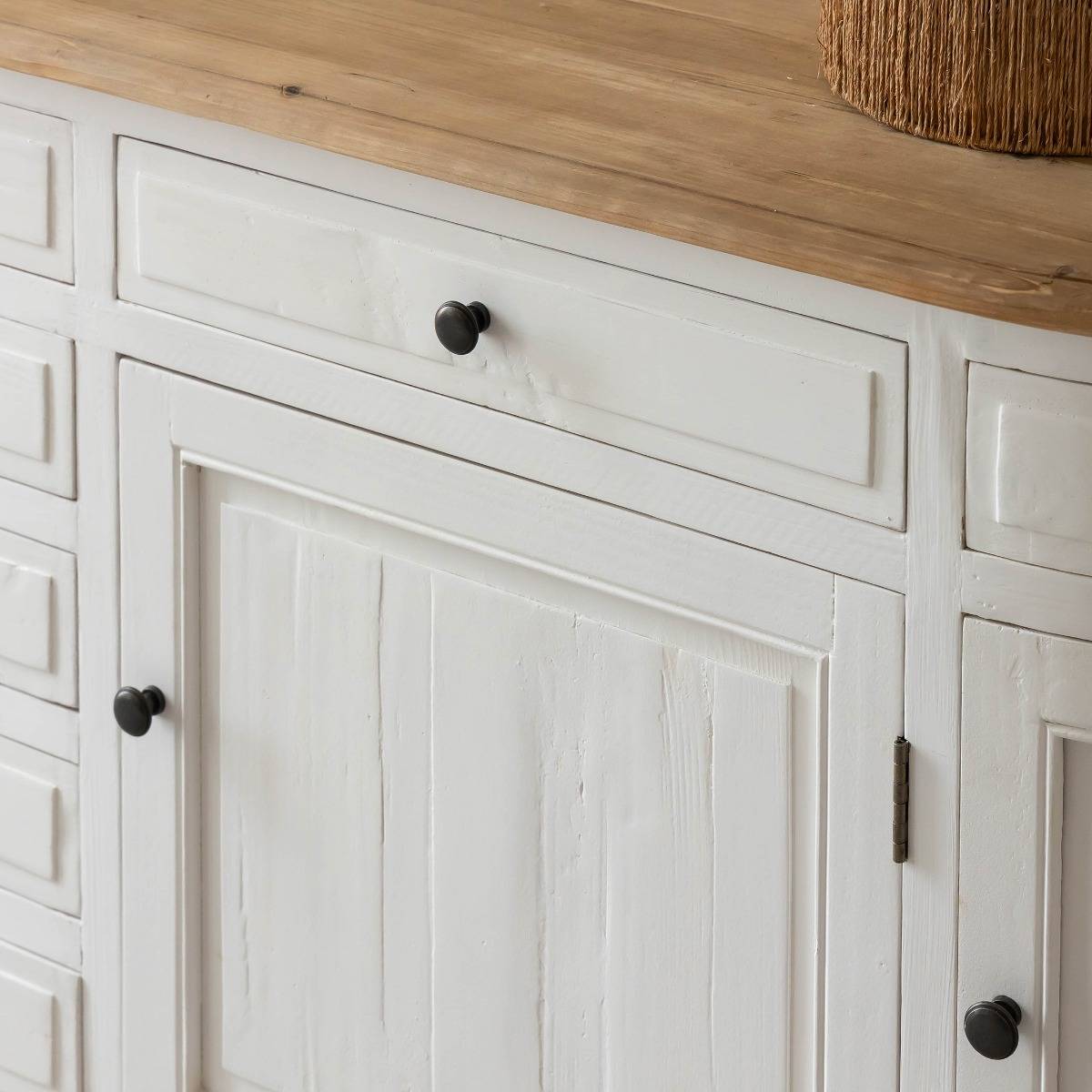 Buffet en bois recyclé GARANCE bois clair, MADE IN MEUBLES