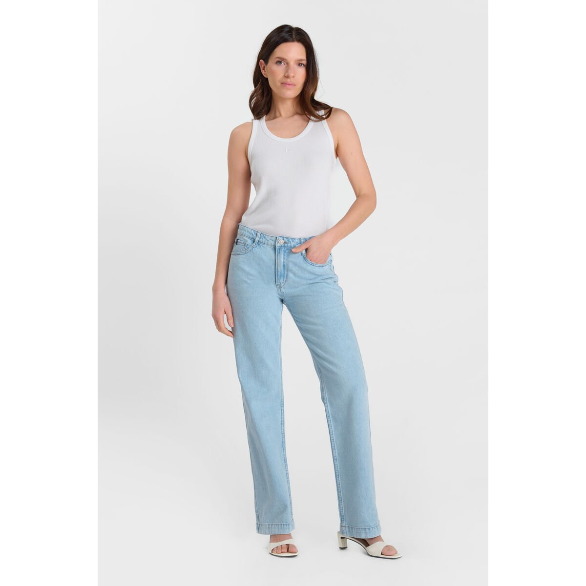 Jeans droite 300/23 regular, longueur 34 blue, LE TEMPS DES CERISES