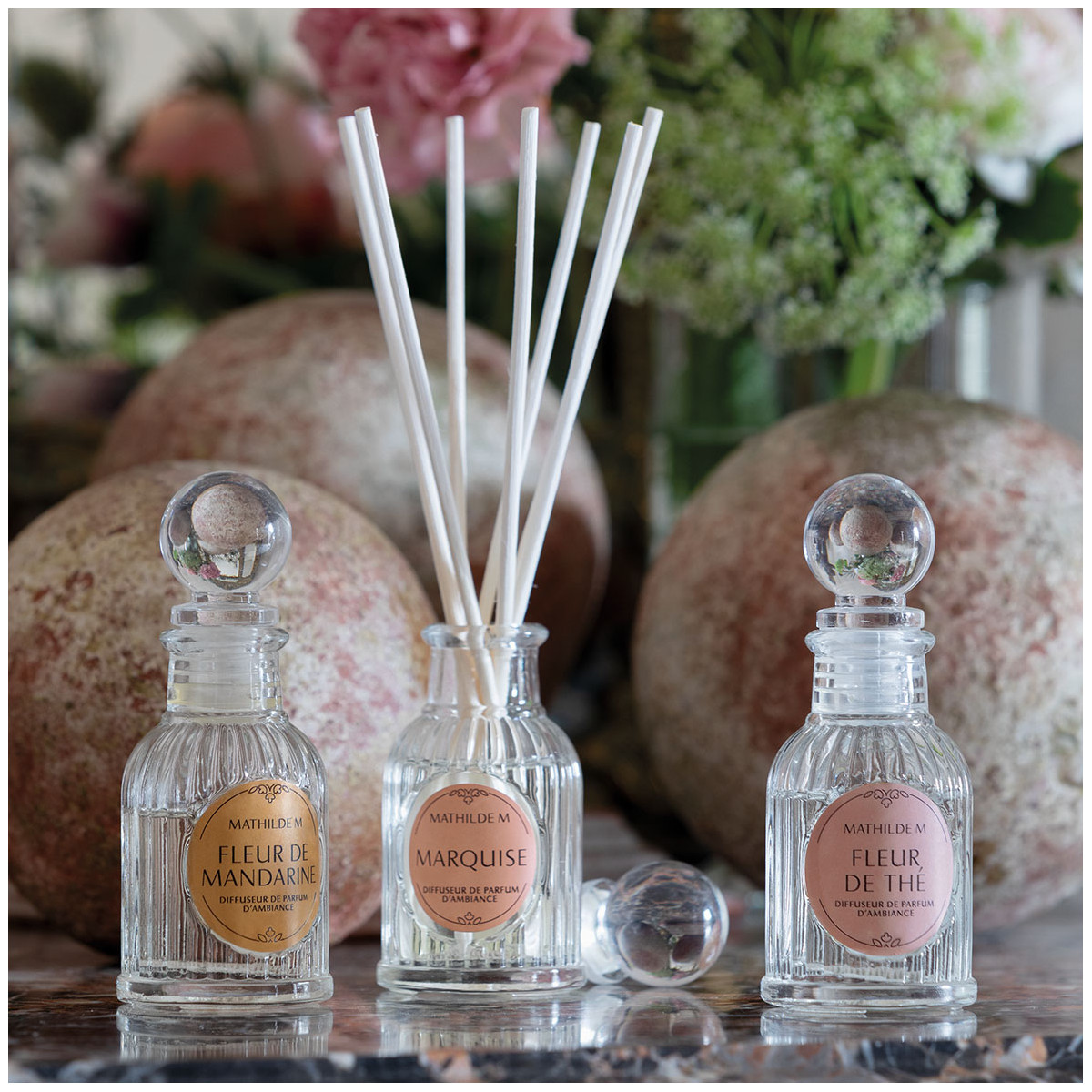 Diffuseur de parfum 30 ml CÈDRE ÉTERNEL transparent, MATHILDE M