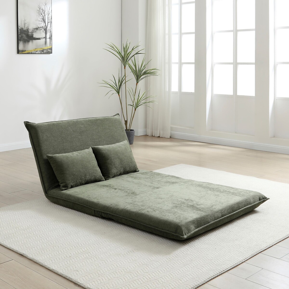 Corin Chenille Double Fold-Out Sofabed olive, ÉDITÉ