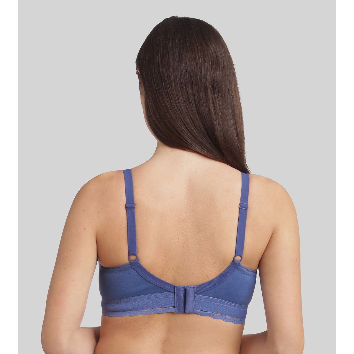 Reggiseno Cœur croisé féminin cotone bio blu cobalto, PLAYTEX