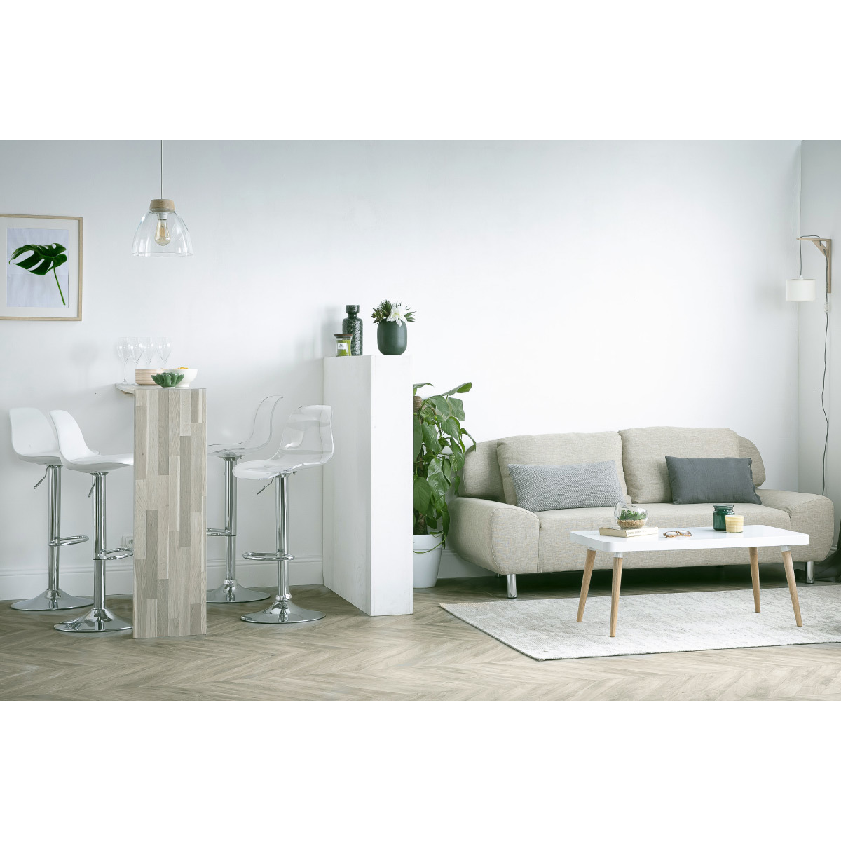 Tabouret de bar transparent GALILEO transparent, MILIBOO