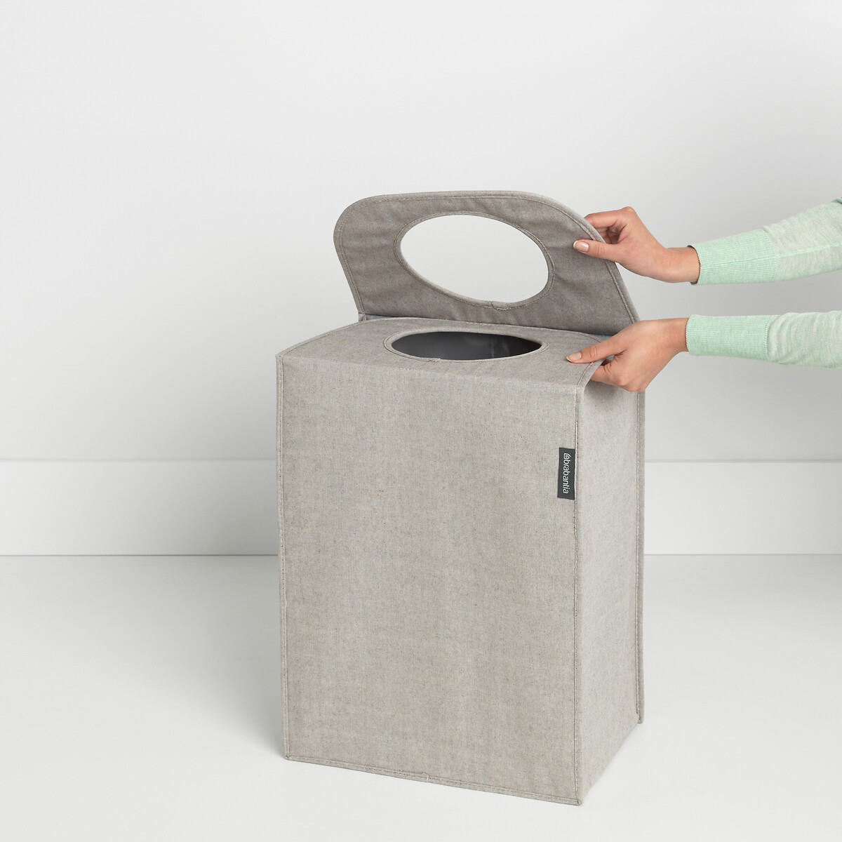 Rectangular Laundry Bag, 55L grey, BRABANTIA