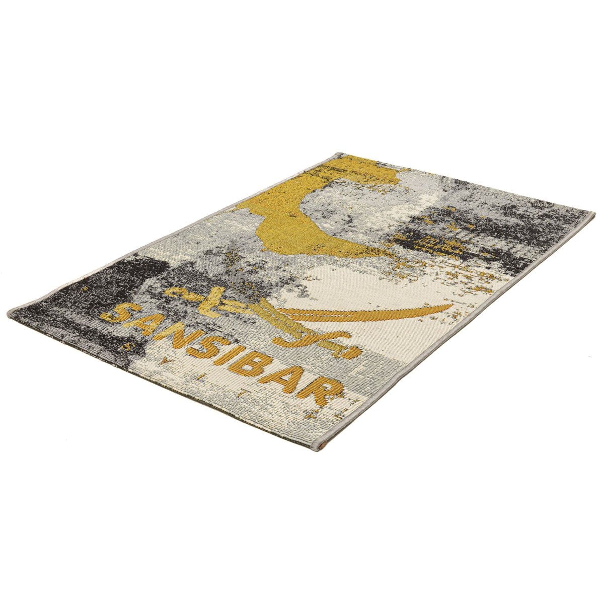 Tapis d'été pour l'intérieur et l'extérieur - RANTUM BEACH gris multi, THEKO