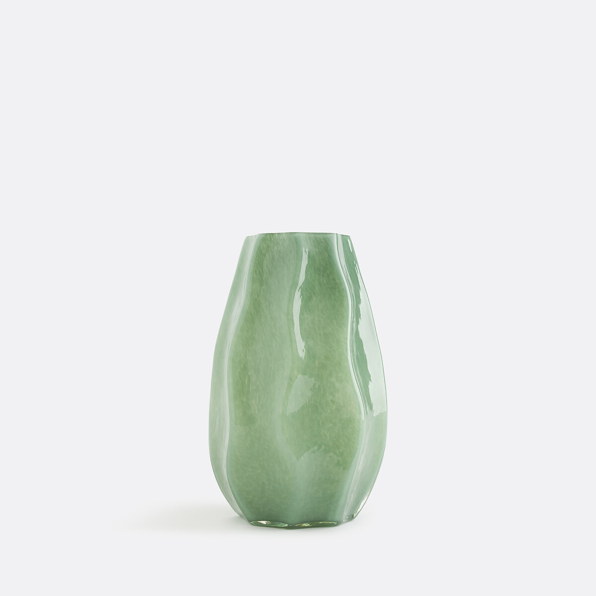 Glazen vaas H22 cm Losie groen , LA REDOUTE INTERIEURS