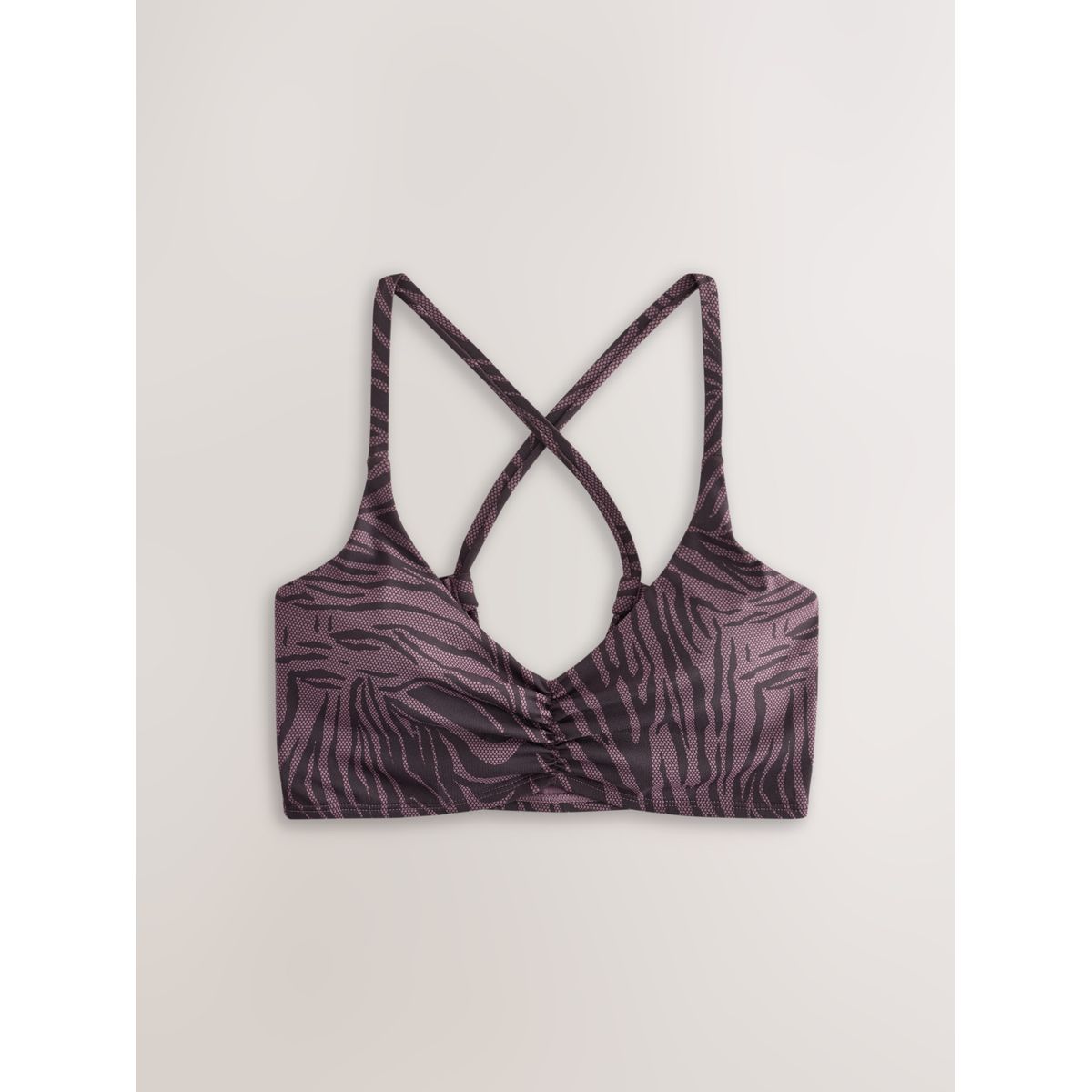 Brassière sport à bretelles au dos, lot de 2 noir/rose, NEXT