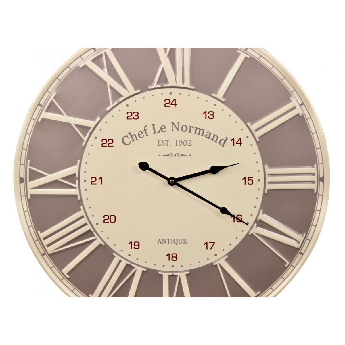 Horloge ancienne chef le normand gris, DECORATION D’AUTREFOIS